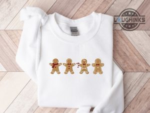 gingerbread christmas embroidered shirt sweatshirt hoodie gingerbread man shirts gingerbread costume gingerbread house halloween tshirts laughinks 1