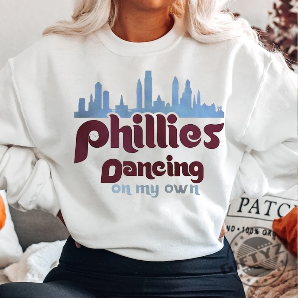 Philadelphia Phillies red October baseball dancing on my own funny