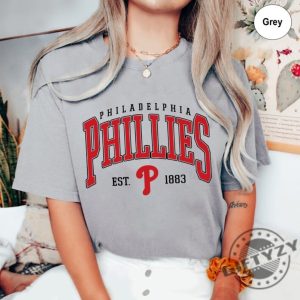Vintage Phillies Baseball Shirt In October We Wear Red Tshirt Philadelphia Baseball Sweatshirt Kyle Schwarber Hoodie Baseball Jersey Fan Gift giftyzy 4