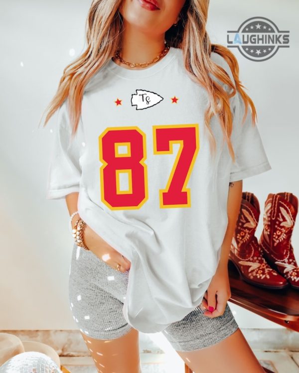 in my chiefs era shirt sweatshirt hoodie taylor swift travis kelce jersey 87 shirts kansas city chiefs tshirt kc chiefs gift for swiftie fan laughinks 7