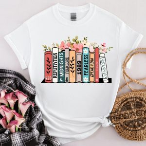 Music Albums As Books Shirt Concert Shirt Fan Shirt Lover Merch Tee Music Shirt Floral Ts Merch Top Music Fan Album Shirt trendingnowe 3