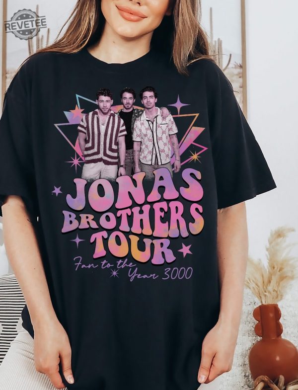 Jonas Brother In Pink Shirt Vintage Jonas Brothers Shirt Jonas Brothers Five Albums One Night Tour Shirt The Albums Tee Jonas Concert revetee 1