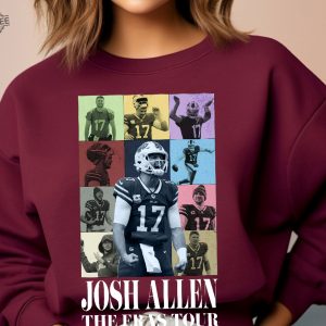 Josh Allen The Eras Tour Sweatshirt Josh Allen Tshirt America Football Sweatshirt Football Fan Gifts Josh Allen Shirt Josh Allen Hoodie revetee 2