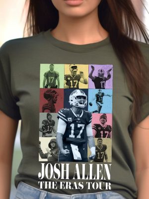 Josh Allen The Eras Tour Sweatshirt Josh Allen Tshirt America Football Sweatshirt Football Fan Gifts Josh Allen Shirt Josh Allen Hoodie revetee 3