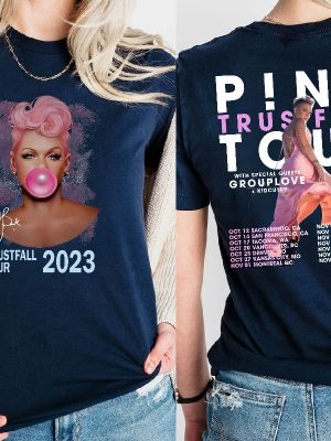 Pnk Summer Carnival 2023 Trustfall Album Tee Pink Singer Tour Music Festival Shirt Concert Apparel Tour Shirt Pink Music Clothing revetee 3