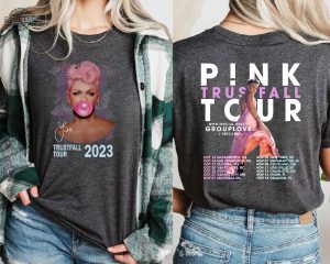 Pnk Summer Carnival 2023 Trustfall Album Tee Pink Singer Tour Music Festival Shirt Concert Apparel Tour Shirt Pink Music Clothing revetee 5