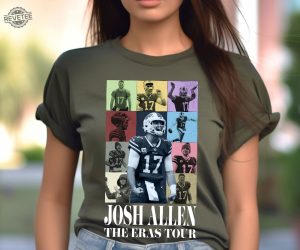 Josh Allen The Eras Tour Sweatshirt Josh Allen Tshirt America Football Sweatshirt Football Fan Gifts Josh Allen Shirt Josh Allen Hoodie revetee 3 1