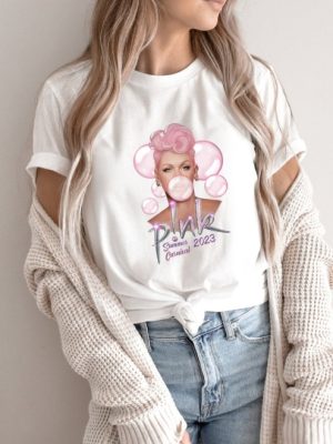 Pnk Summer Carnival 2023 Trustfall Album Tee Pink Singer Tour Music Festival Shirt Concert Apparel Tourtshirt Pink Music Shirt revetee 4