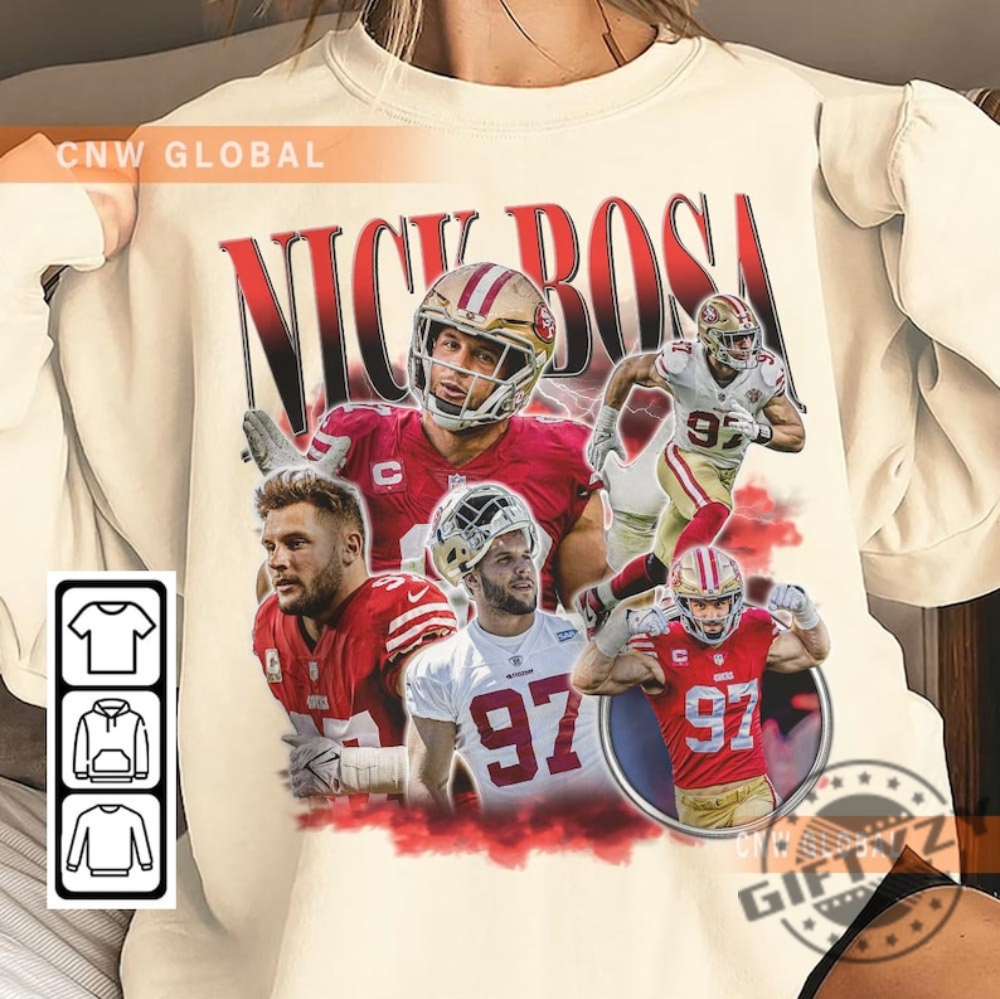 Vintage Nick Bosa San Francisco 49ers T-Shirt