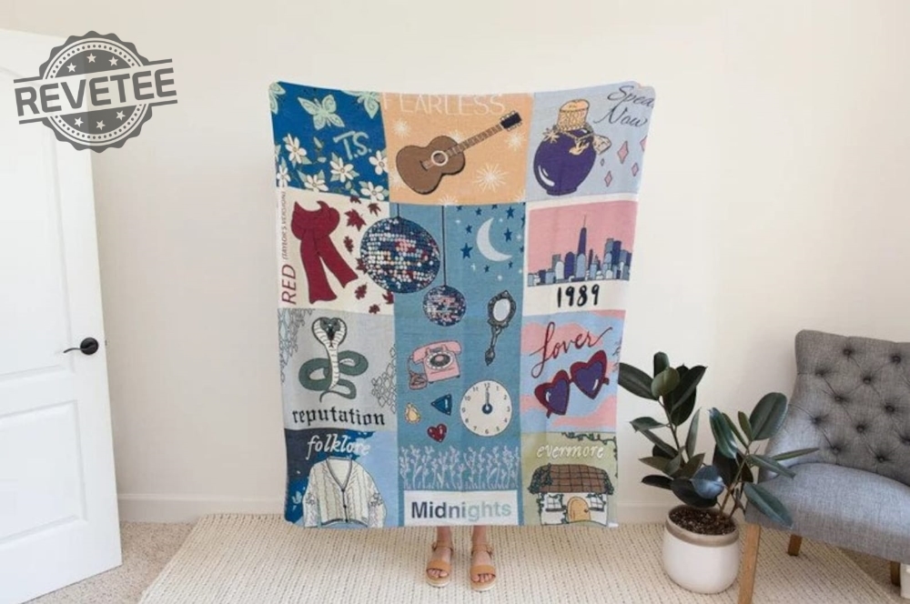 Retro Tayswift The Erars Tour Blanket Vintage Swiftie Blanket Merch Swiftie Gift Gift For Best Friend Woven Cotton Throw Unique