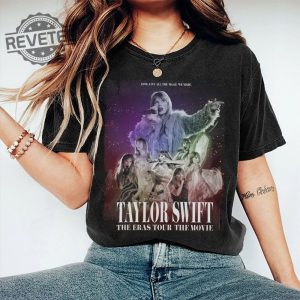 Retro Taylor Swift The Concert Film T Shirt The Eras Tour Movie Sweatshirt Swifties Movie Version Music Concert Merch Tee Gift For Fan Unique revetee 2