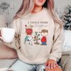 Charlie And The Snoopy Christmas Sweatshirt Christmas Cartoon Dog Sweatshirt Christmas Gift Vintage Sweatshirt Unique revetee 1