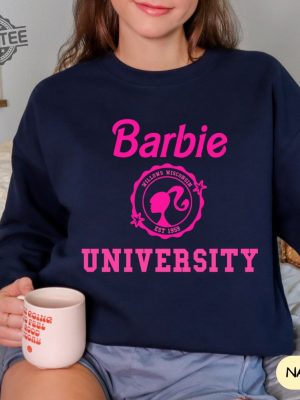 Barbie University Sweatshirt Birthday Party Outfit Barbie Shirt Party Girls Shirt Come On Barbie Lets Go Party Doll University revetee 4