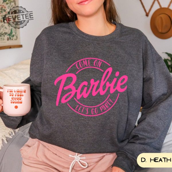 Barbie Sweatshirt Retro Doll Sweatshirt Cozy Sweatshirt Pink Shirt Gifts For Her Cozy New Doll Movie Trending 2023 Christmas Gift New revetee 2