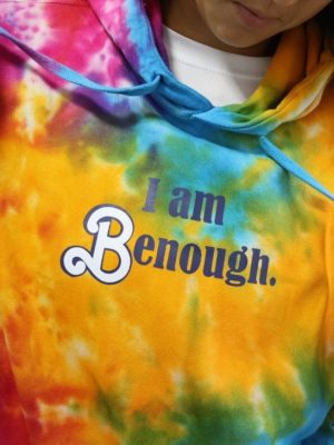 I Am Enough Custom Hoodie I Am Benough Inspired Personalised Tie Dye Style Hoodie New revetee 2