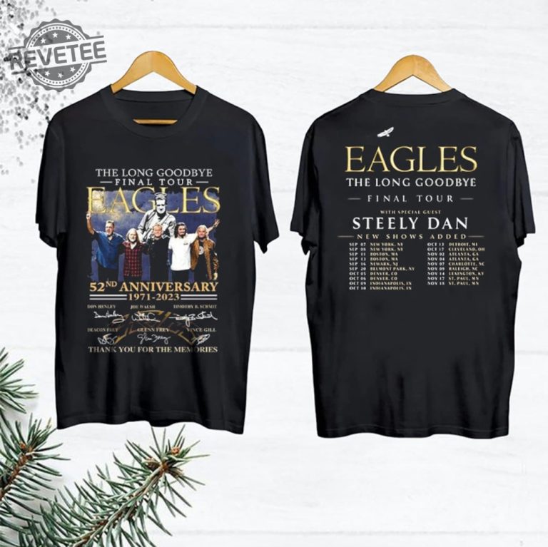 The Eagles The Long Goodbye Final Tour 2023 T Shirt The Eagles 52Nd