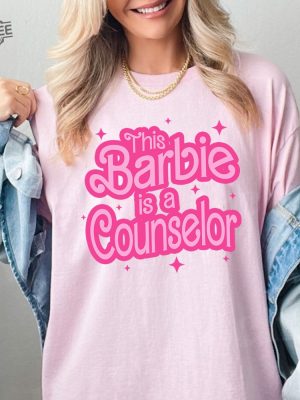 This Barbie Is A Custom Shirt Barbie Sweatshirt Personalized Your Job Teacher Appreciation Shirt Cute Shirt For Teacher Custom Barbie Gift New revetee 3