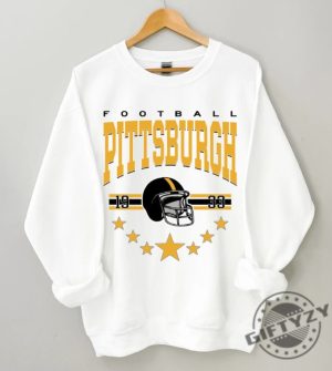 Pittsburgh Football Shirt Vintage Style Pittsburgh Football Crewneck Sweatshirt Football Pittsburgh Hoodie Unisex Trendy Tshirt Football Fan Gifts giftyzy 2