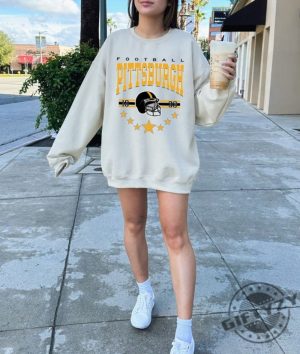 Pittsburgh Football Shirt Vintage Style Pittsburgh Football Crewneck Sweatshirt Football Pittsburgh Hoodie Unisex Trendy Tshirt Football Fan Gifts giftyzy 5