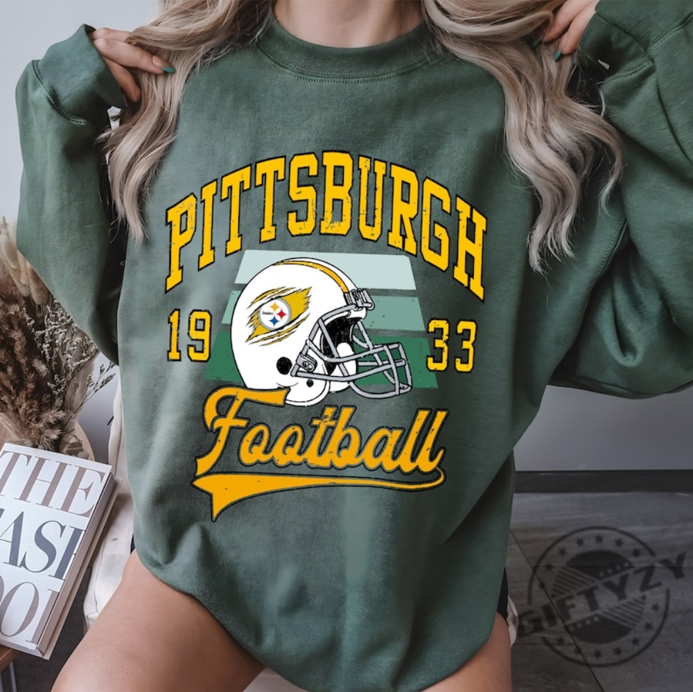 Vintage 90s NFL Pittsburgh Steelers Pullover Hoodie Printed 