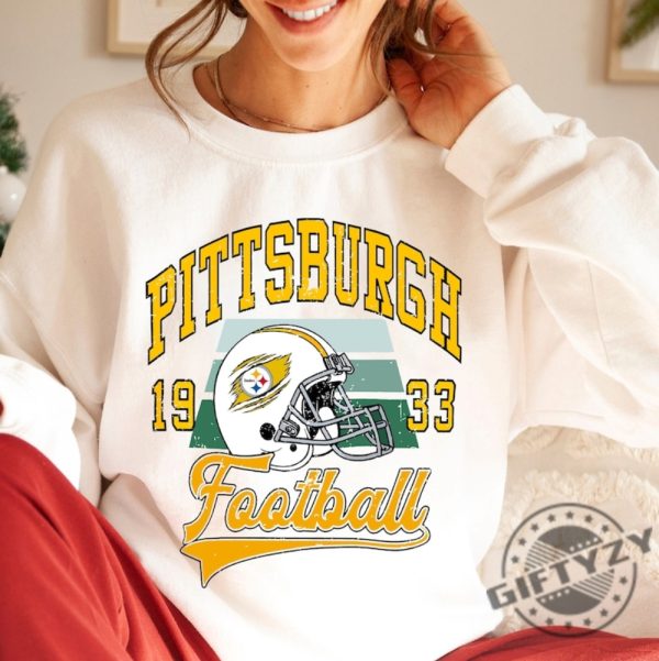 Vintage Pittsburgh Football Sweatshirt Retro 90S Nfl Shirt Nfl Football Tshirt Steelers Football Gift Hoodie Pittsburgh Game Day Shirt giftyzy 5