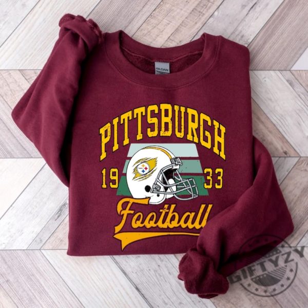 Vintage Pittsburgh Football Sweatshirt Retro 90S Nfl Shirt Nfl Football Tshirt Steelers Football Gift Hoodie Pittsburgh Game Day Shirt giftyzy 7