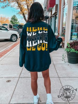 Pittsburgh Steelers Football Shirt Retro Vintage Style Crewneck Sweatshirt Nfl Trendy Pittsburg Steelers Tshirt Women Men Hoodie Steelers Fan Gift giftyzy 3