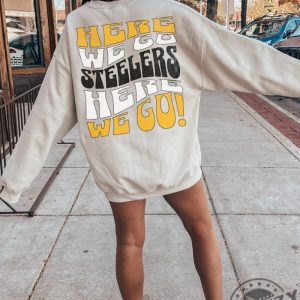 Pittsburgh Steelers Football Shirt Retro Vintage Style Crewneck Sweatshirt Nfl Trendy Pittsburg Steelers Tshirt Women Men Hoodie Steelers Fan Gift giftyzy 4