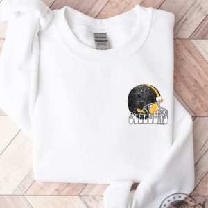 Pittsburgh Steelers Football Shirt Retro Vintage Style Crewneck Sweatshirt Nfl Trendy Pittsburg Steelers Tshirt Women Men Hoodie Steelers Fan Gift giftyzy 6