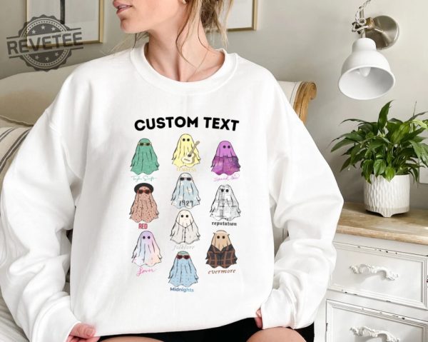 Custom Cute Ghosts Sweatshirt Cute Ghost Tour Taylor Swift Tour Shirts Concert Shirt Lover Merch Tee Music Shirt Music Fan Album Tshirt Unique revetee 1