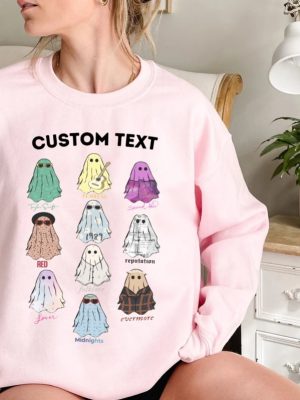 Custom Cute Ghosts Sweatshirt Cute Ghost Tour Taylor Swift Tour Shirts Concert Shirt Lover Merch Tee Music Shirt Music Fan Album Tshirt Unique revetee 2