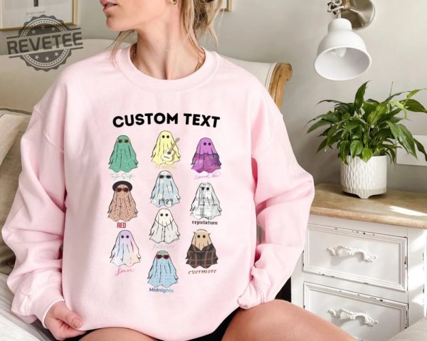 Custom Cute Ghosts Sweatshirt Cute Ghost Tour Taylor Swift Tour Shirts Concert Shirt Lover Merch Tee Music Shirt Music Fan Album Tshirt Unique revetee 2