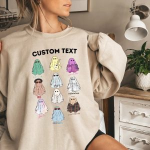 Custom Cute Ghosts Sweatshirt Cute Ghost Tour Taylor Swift Tour Shirts Concert Shirt Lover Merch Tee Music Shirt Music Fan Album Tshirt Unique revetee 3