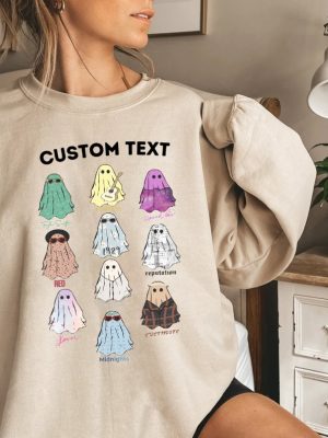 Custom Cute Ghosts Sweatshirt Cute Ghost Tour Taylor Swift Tour Shirts Concert Shirt Lover Merch Tee Music Shirt Music Fan Album Tshirt Unique revetee 3