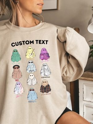 Custom Cute Ghosts Sweatshirt Cute Ghost Tour Taylor Swift Tour Shirts Concert Shirt Lover Merch Tee Music Shirt Music Fan Album Tshirt Unique revetee 5