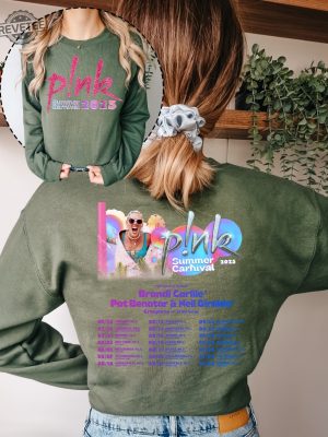 P Nk Summer Carnival 2023 Sweatshirt Trustfall Album Hoodie Pink Singer Tour Music Festival Sweatshirt Concert Apparel Tour Sweatshirt Unique revetee 2