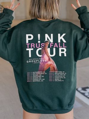 P Nk Trustfall Tour 2023 T Shirt P Nk Summer Carnival 2023 Trustfall Tour Shirt Pink Tour Shirt Unique revetee 2