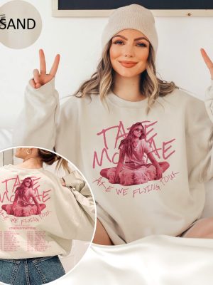 Tate Mcrae Are We Flying 2023 Tour Sweatshirt Tate Mcrae Concert T Shirt Canadian Pop Singer Merch 2023 Music Concert Gift For Fan Unique revetee 2