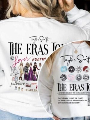 Custom The Eras Tour Date 2 Sided Print Shirt Sweatshirt The Eras Tour Taylor Merch Swiftie Merch Taylor Swift Eras Tour Shirt Love On Tour Shirt Unique New revetee 2