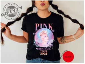 Pnk Trustfall Tour 2023 Shirt Trustfall Album Tee Pink Singer Tour Hoodie Music Festival Sweatshirt Concert Apparel Rustic United Brand Shirt giftyzy 2