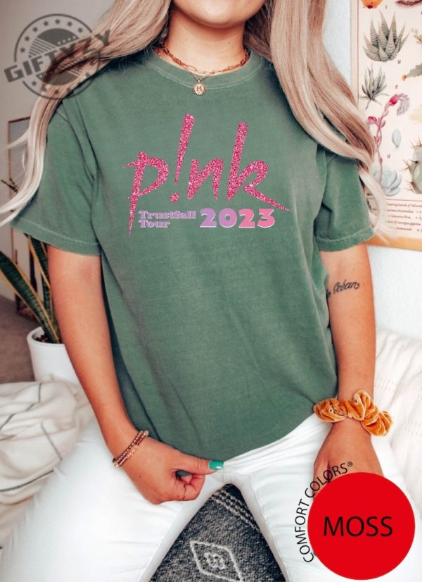 Pink Trustfall Tour 2023 Tshirt Trustfall Album Hoodie Pink Singer Tour Music Festival Sweatshirt Concert Apparel Tour Sweater Pink Music Shirt giftyzy 6