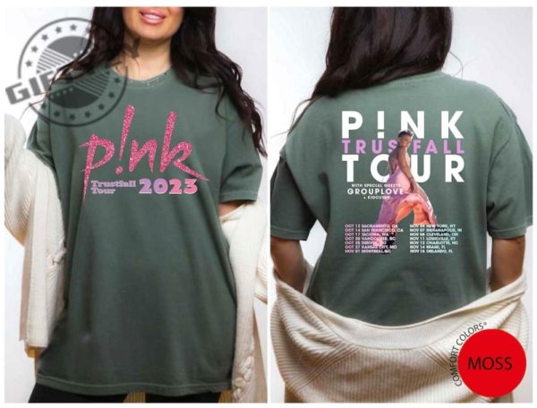 Pink Trustfall Tour 2023 Apparel Trustfall Album Tshirt Pink Singer Tour Music Festival Sweatshirt Concert Hoodie Tour Pink Music Shirt giftyzy 2