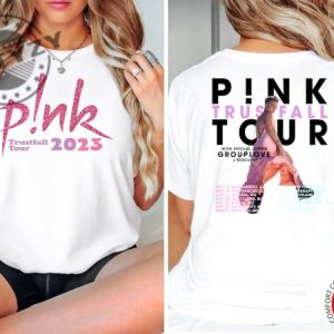 Pink Trustfall Tour 2023 Apparel Trustfall Album Tshirt Pink Singer Tour Music Festival Sweatshirt Concert Hoodie Tour Pink Music Shirt giftyzy 6