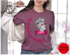 Trustfall Album Shirt Pink Trustfall Tour 2023 Hoodie Pink Singer Tour Tshirt Music Festival Sweatshirt Concert Hoodie Rustic United Brand Shirt giftyzy 4