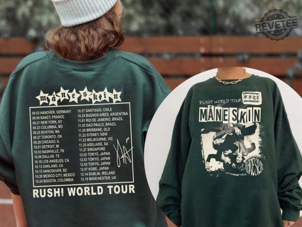 Retro Maneskin Rush World Tour 2023 Shirt Vintage Maneskin Rush Tour Merch Maneskin Concert 2023 Rush World Tour Music Tour Shirt Thomas Maneskin Gossip Maneskin Lyrics revetee 1