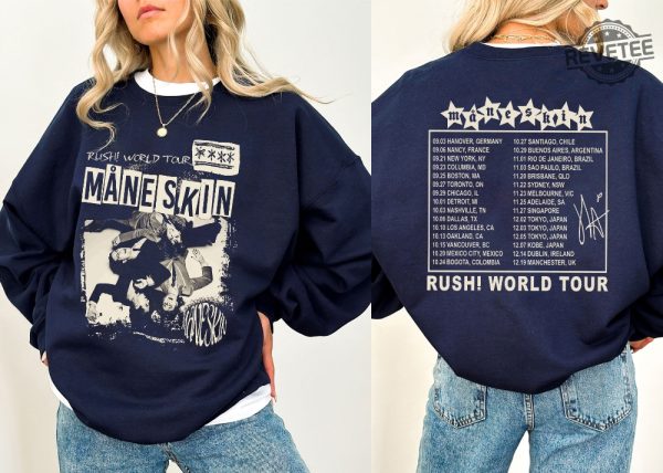 Retro Maneskin Rush World Tour 2023 Shirt Vintage Maneskin Rush Tour Merch Maneskin Concert 2023 Rush World Tour Music Tour Shirt Thomas Maneskin Gossip Maneskin Lyrics revetee 2