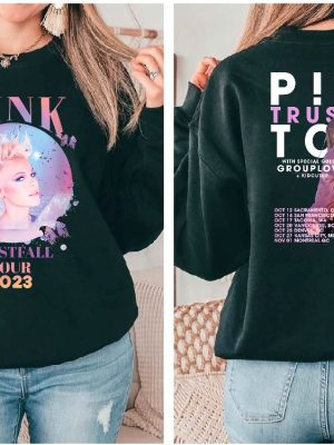 Pink Summer Carnival 2023 Trustfall Album Tee Pink Singer Tour Music Festival Shirt Concert Apparel Tour Shirt Pink Music Clothing Unique P Nk Concert 2023 revetee 2