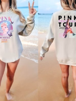 Pink Summer Carnival 2023 Trustfall Album Tee Pink Singer Tour Music Festival Shirt Concert Apparel Tour Shirt Pink Music Clothing Unique P Nk Concert 2023 revetee 4