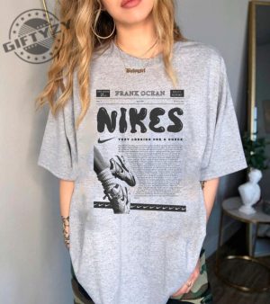 Frank Nikes Shirt Frank Music Inspired 90S Graphic Tshirt Hip Hop Sweatshirt Rap Tee Aesthetic Hoodie Music Merch Gift For Fan giftyzy 2