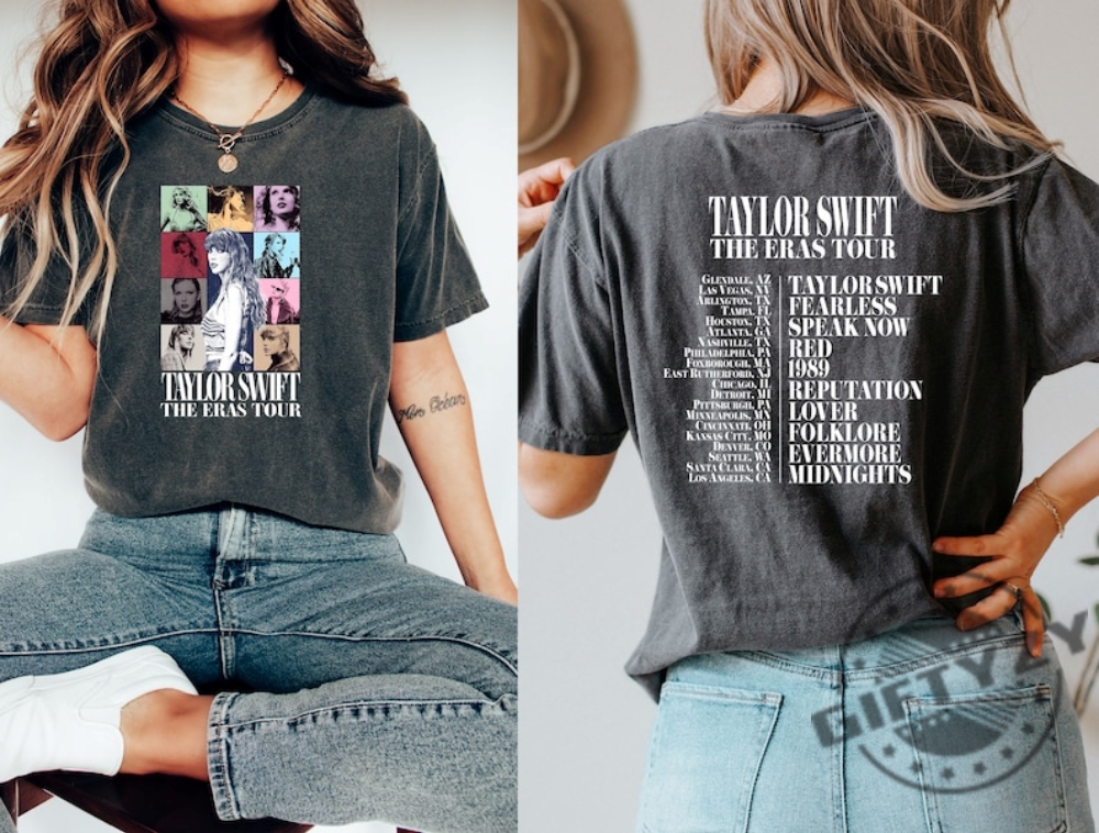 The Eras Tour 2 Sides Shirt Eras Tour 2023 Tshirt Midnights Album Sweatshirt Eras Tour Outfit Hoodie Swiftie Tee Taylor Shirt